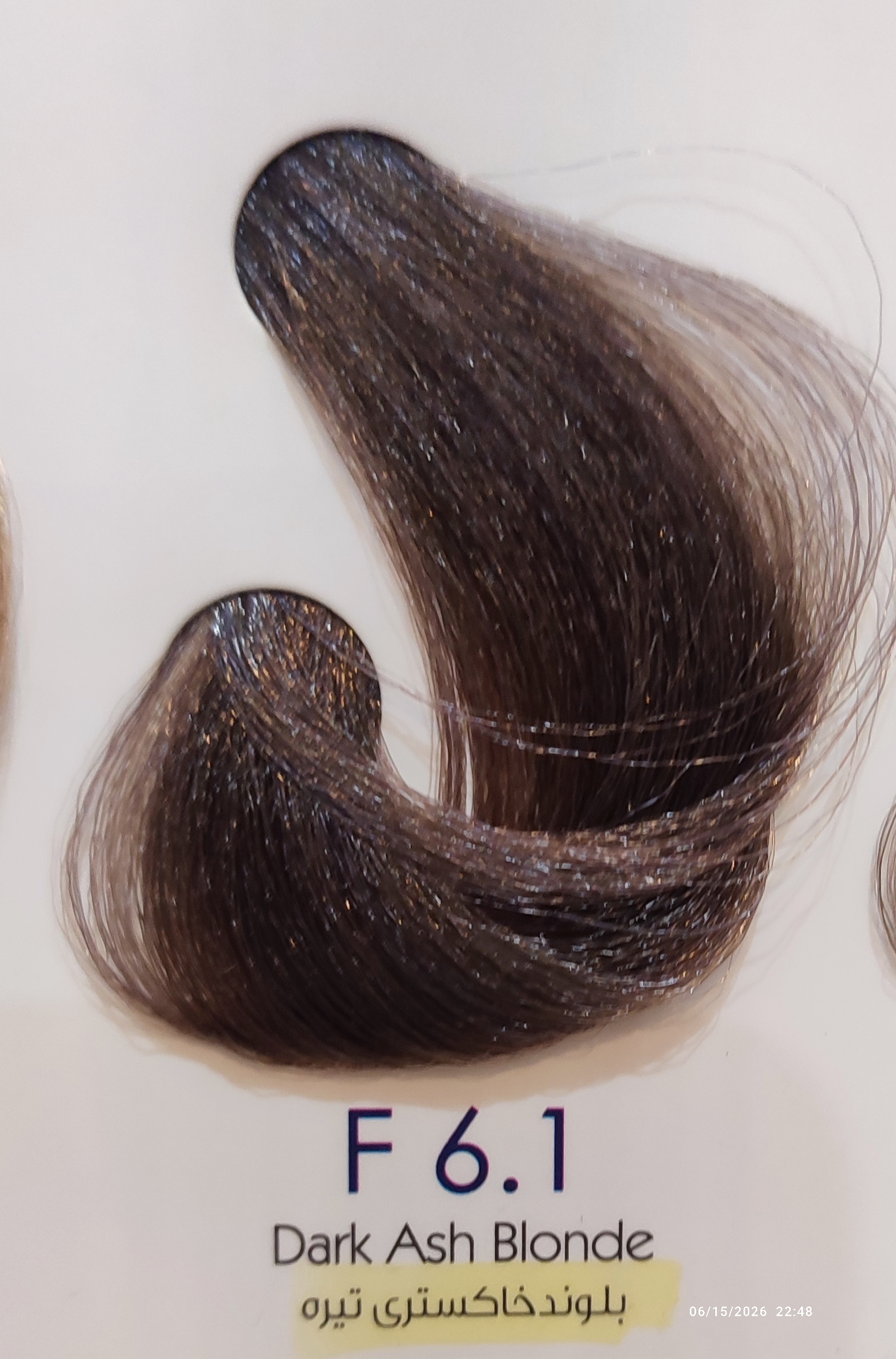 رنگ موی بدون آمونیاک بن هیر آلمان بلوند خاکستری تیره F6/1
