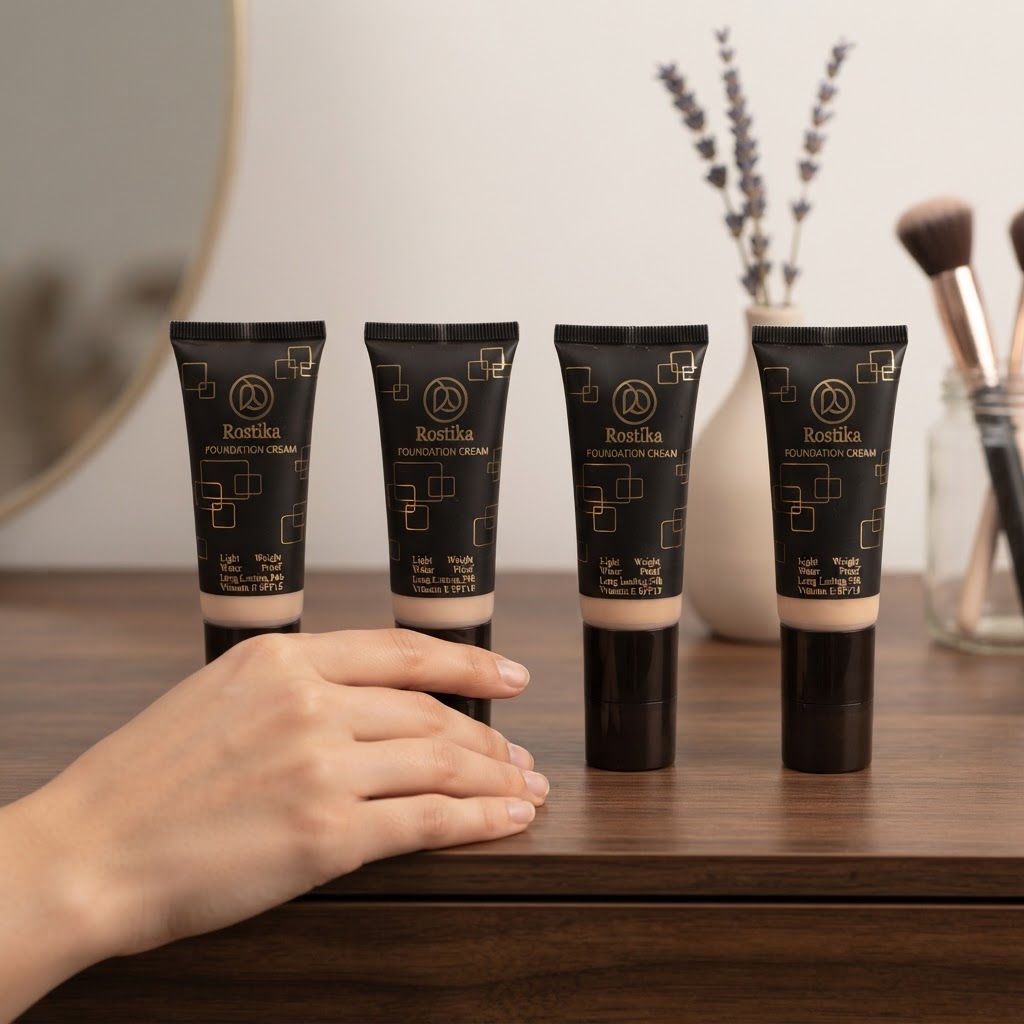کرم پودر تیوپی روستیکا 35 میل 24 ساعت spf15